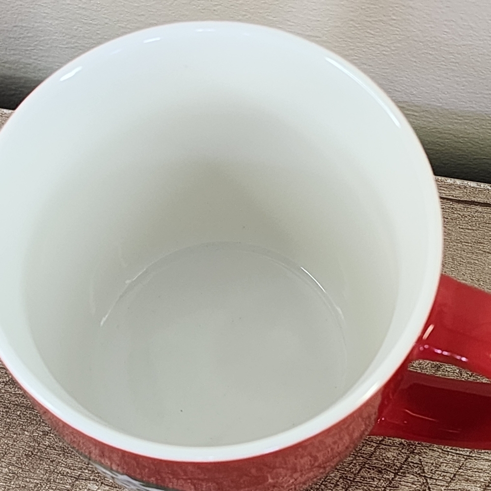 Starbucks 2020 Mermaid Logo Red & White Christmas Holiday 12 OZ Ceramic Mug - Picture 3 of 10